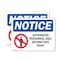 Signmission Authorized Personnel Only Beyond This Point OSHA Notice Sign, Plastic, 10in W x 7in L, 2PK OS-2PACK-NS-P-710-L-15264 - alternate 1